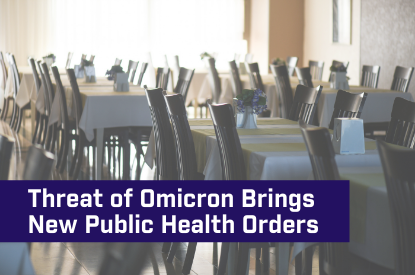 New Public Health Orders in Effect Dec 22